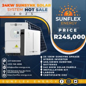 24Kw Sunsynk Solar System