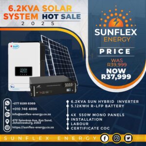 6.2kva solar system